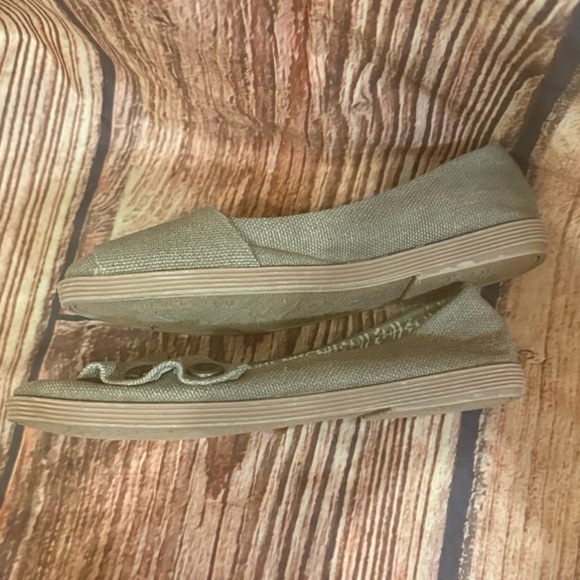 Blowfish Malibu Canvas Ballet Flats Olive Green Slip On Shoes Womens 7.5 - Picture 3 of 8